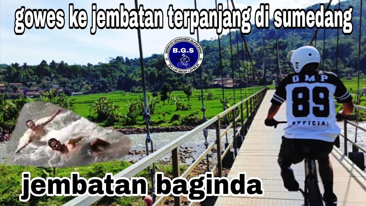 Gowes ke jembatan gantung baginda sumedang #barayagowesersumedang