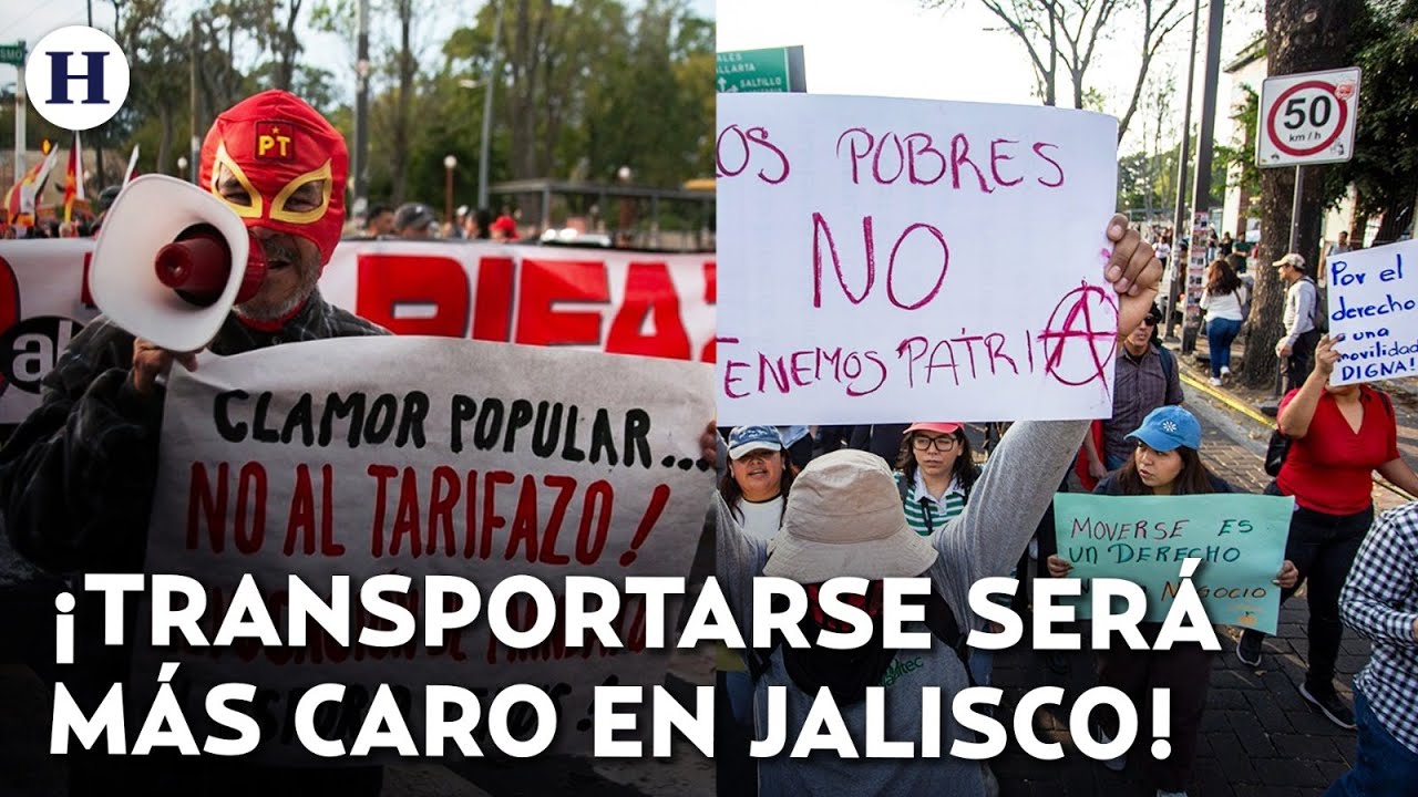 ¡Transporte público sube sin previo aviso en Jalisco! Familia protestan por aumento del 40%