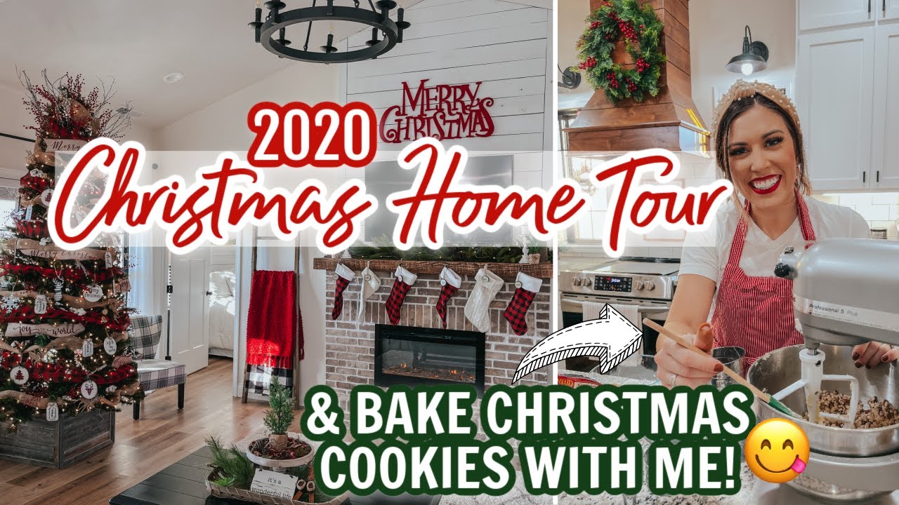 *NEW* CHRISTMAS HOME TOUR 2020 | MODERN FARMHOUSE CHRISTMAS DECOR + CHRISTMAS COOKIE BAKE WITH ME