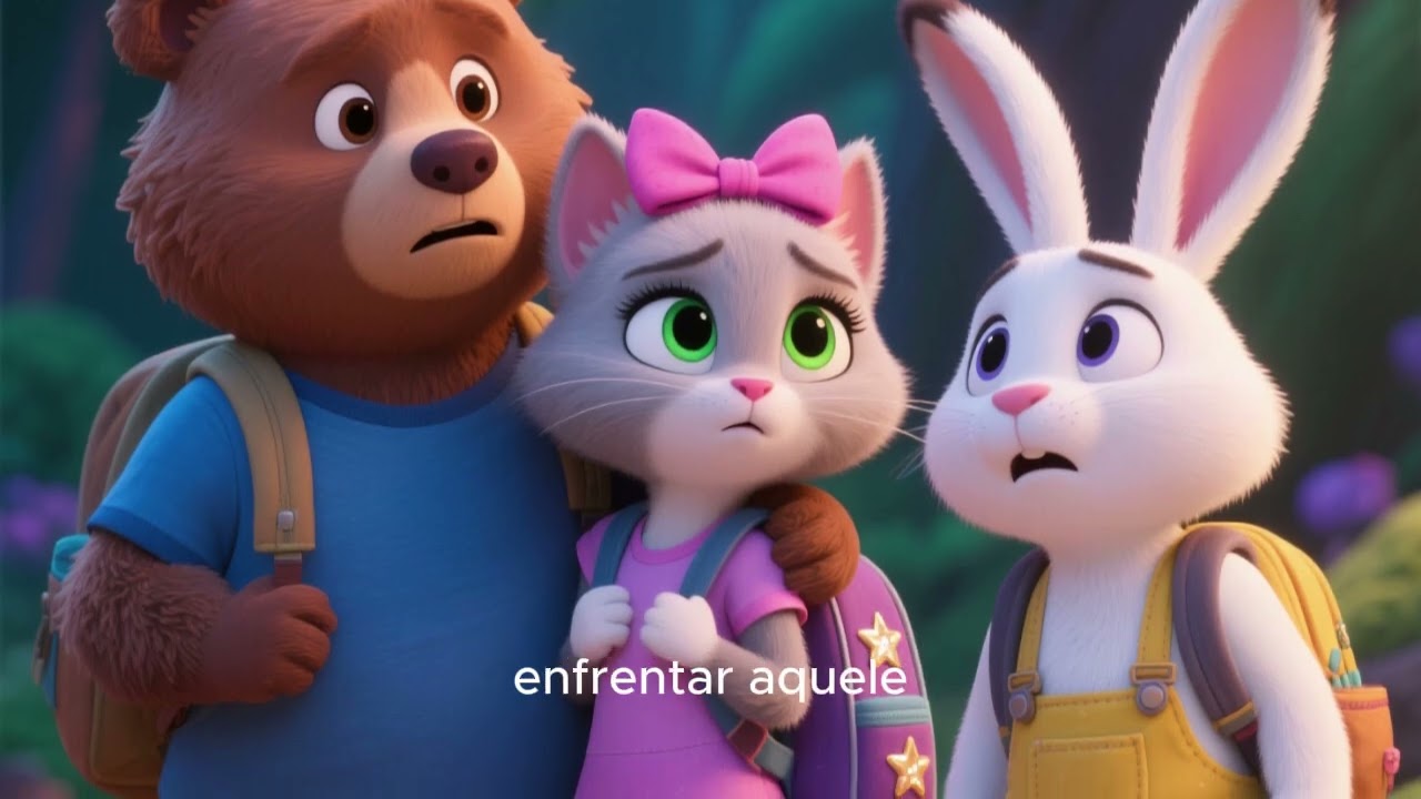 Os 3 Amigos e o Medo do Primeiro Dia de Aula 😰🎒 | História Infantil Educativa