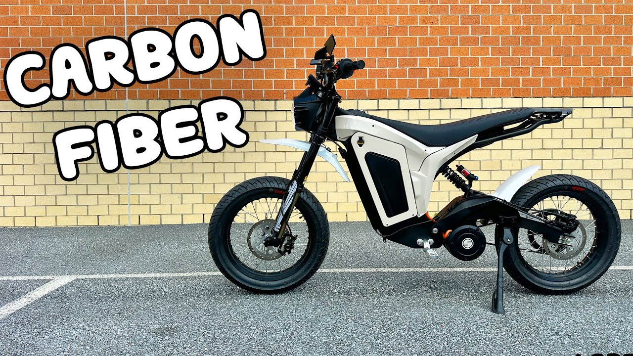 60+ MPH 100% CARBON FIBER ELECTRIC MOTORBIKE!
