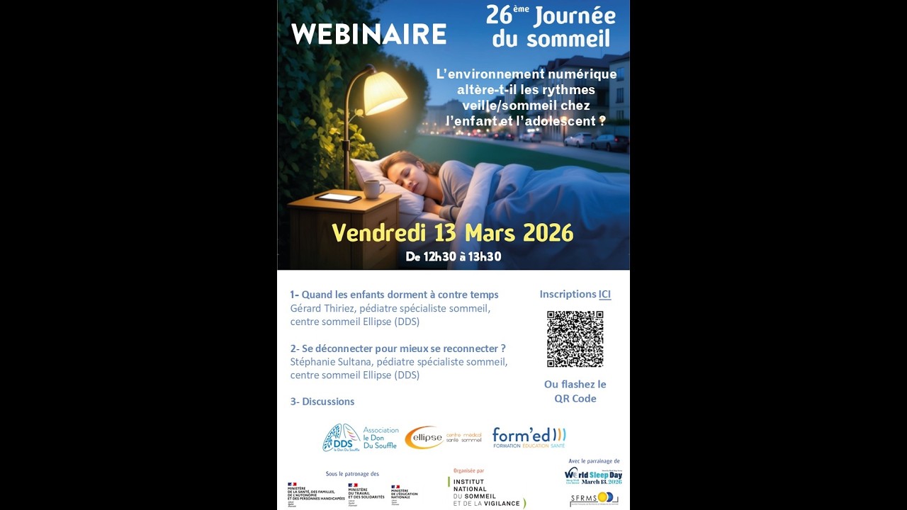 Webinaire impact du numérique sur les rythmes veille‑sommeil des enfants