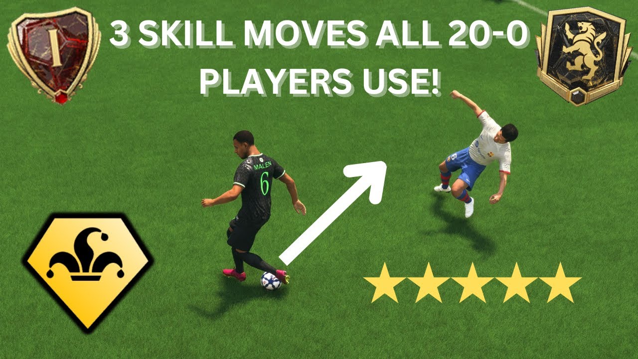 3 BEST SKILL MOVES ALL 20-0 PLAYERS USE! FC24 SKILLS TUTORIAL!