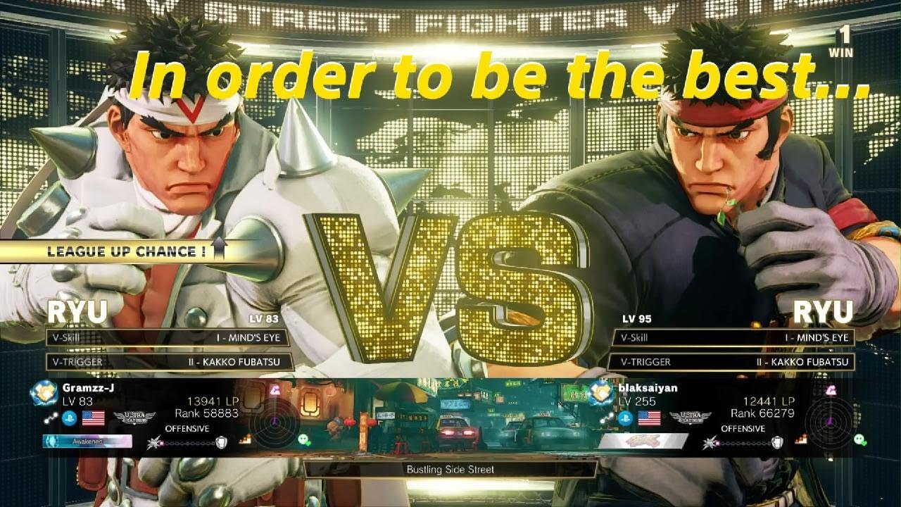 Street Fighter 5: blaksaiyan vs Gramzz-J : I have to beat the best!