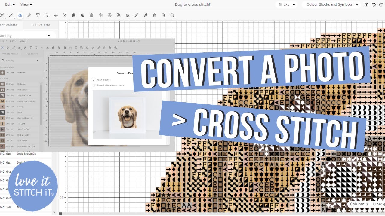 How to Easily Convert a Photo into a Cross Stitch Pattern!