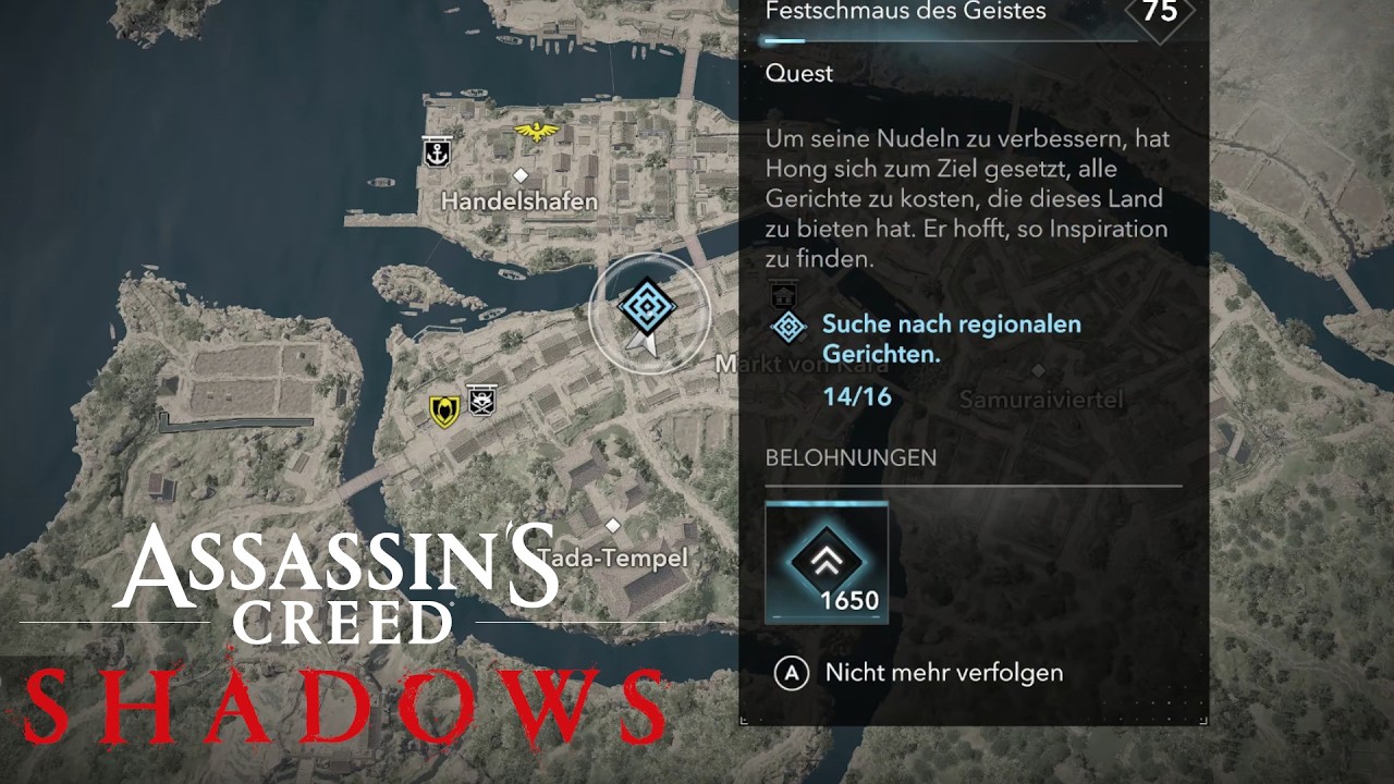 Festschmaus des Geistes ALLE 16 FUNDORTE - Assassin's Creed Shadows