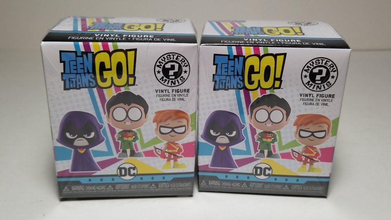 4K Unboxing 2 Funko Teen Titans Go Mystery Minis Walmart Exclusive