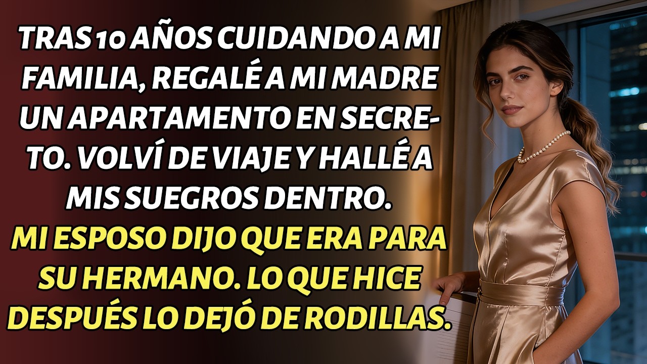 LE COMPR&Eacute; UN PISO A MI MADRE. VOLV&Iacute; Y MIS SUEGROS ESTABAN DENTRO. MI REACCI&Oacute;N LO DEJ&Oacute; DE RODILLAS.