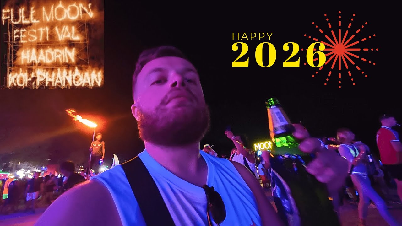 Experiencing Koh Phangan's NYE FULL MOON PARTY!!