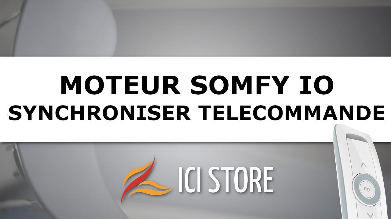 2- Comment synchroniser la t&eacute;l&eacute;commande avec un moteur Somfy ?