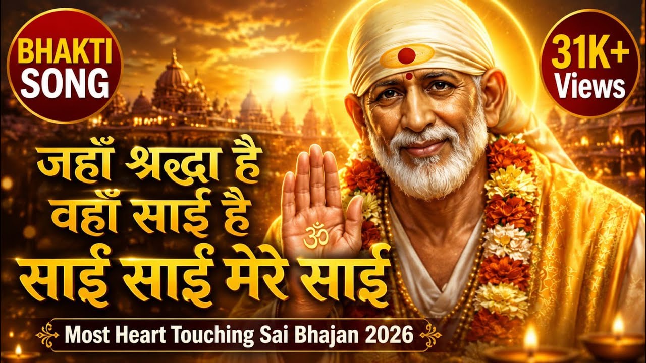 🙏 जहाँ श्रद्धा है वहाँ साईं है | साईं साईं मेरे साईं | Most Heart Touching Sai Bhajan 2026|#omsairam
