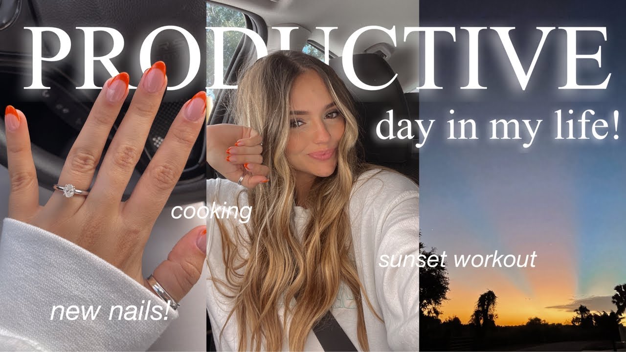 a productive day in my life!! *new nails, cooking dinner, workingout*