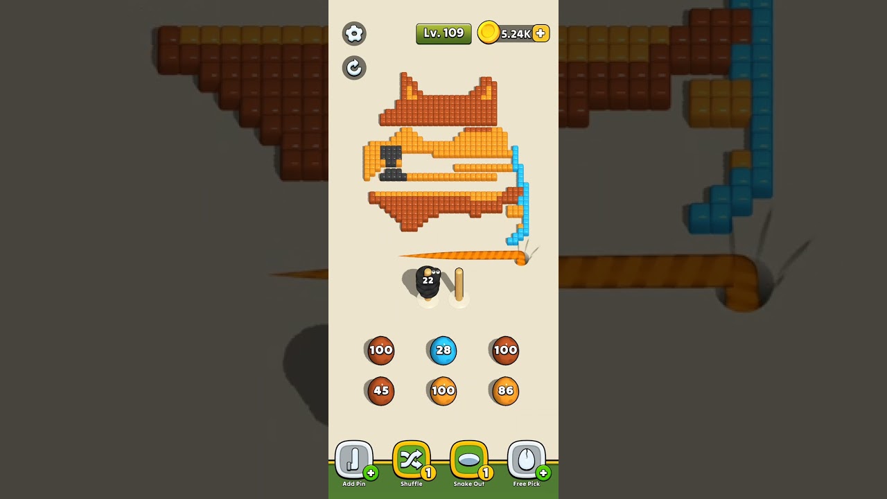 Sweepy Snake  Level #109 | No Continues | Clean Gameplay