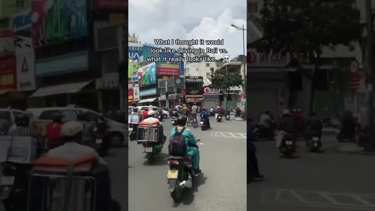 Driving in Bali is CRAZY! 😜 #shorts #travel #travellife #bali #balilife #balivlog #crazy #traffic