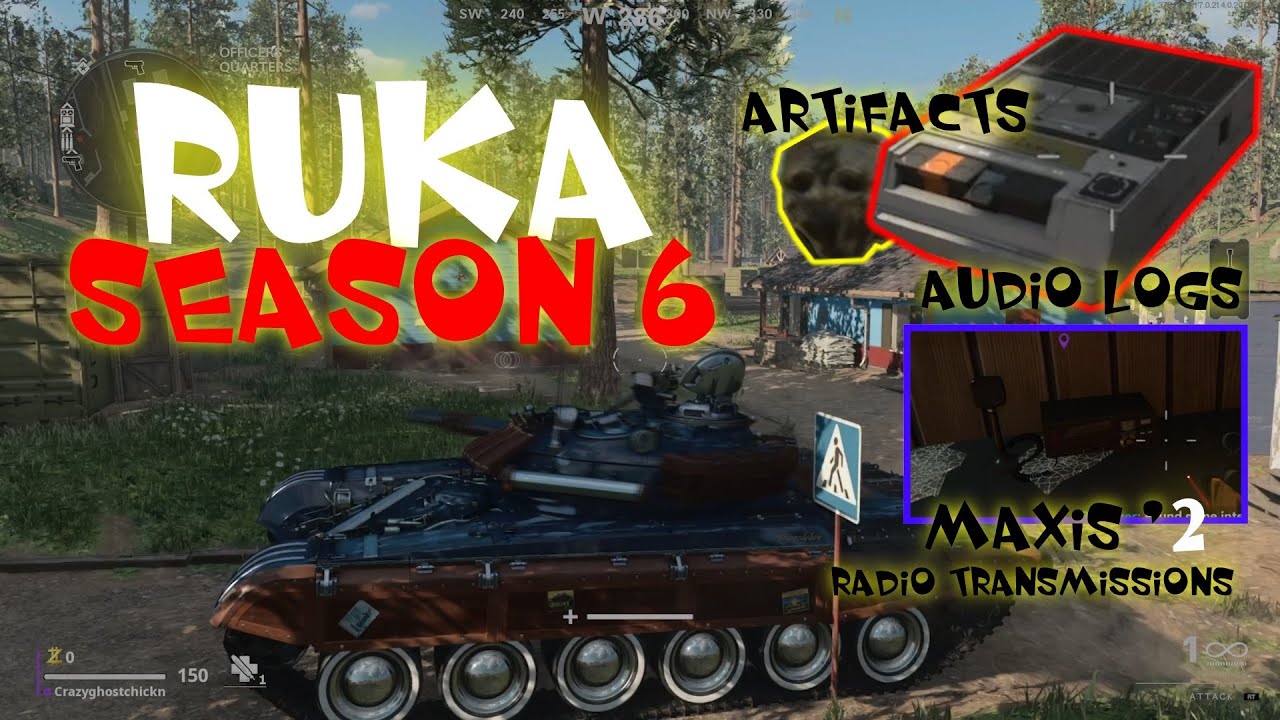SEASON 6 OUTBREAK RUKA ARTIFACTS, INTEL, RADIO TRANSMISSIONS  LOCATIONS OUTBREAK COLD WAR ZOMBIES