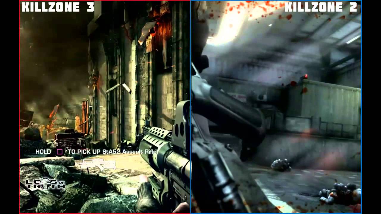 Killzone 2 vs Killzone 3 Evolution