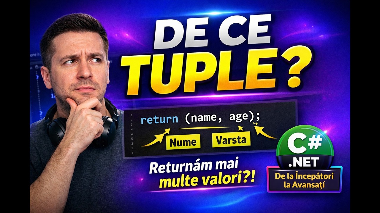 C# Curs Complet .NET: De Ce Avem Nevoie de Tuple? + Demonstrație Practică