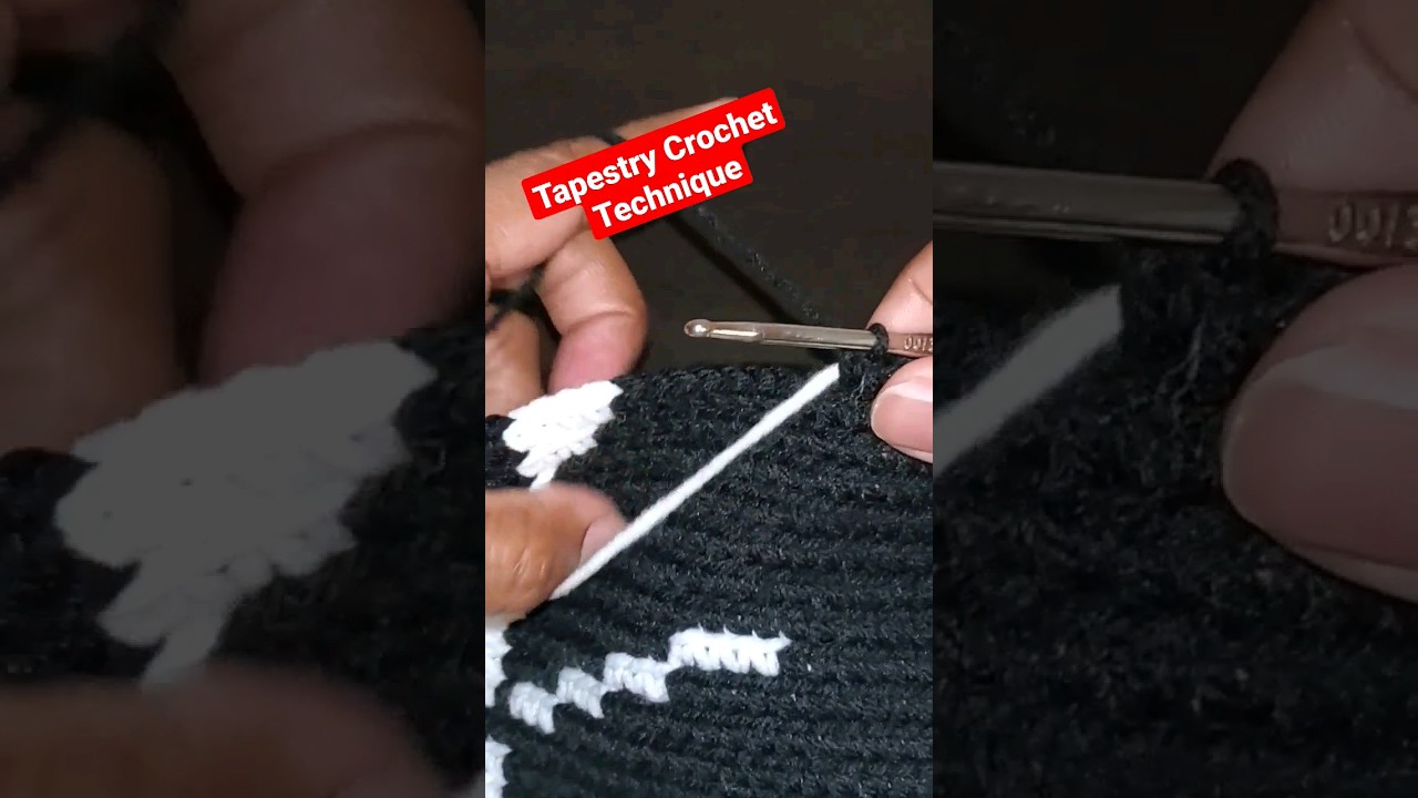Tapestry Crochet, it's definitely my favorite technique for crochet 🧶🧶. #crochet #viral #shorts