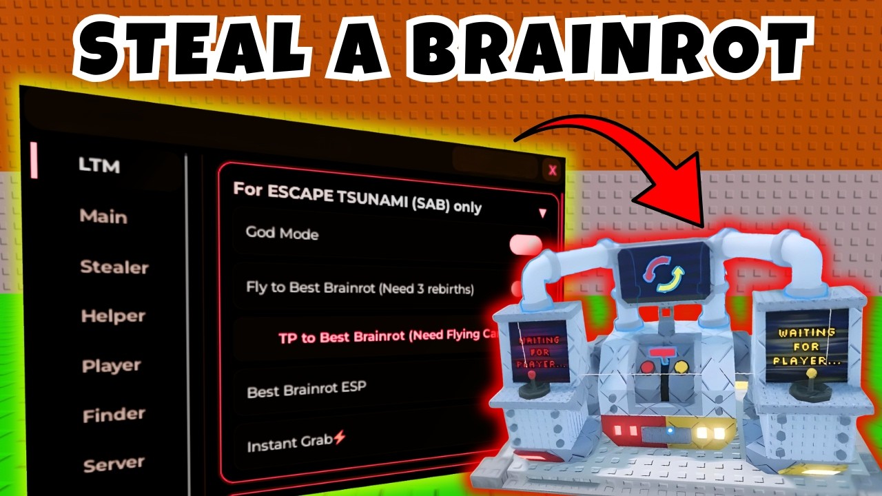 🧠LOS MEJORES 2 SCRIPTS STEAL A BRAINROT🧠|🎰MAQUINA DE TRADEOS🎰|👻INVISIBLE👻|🌊QUITAR OLAS🌊|