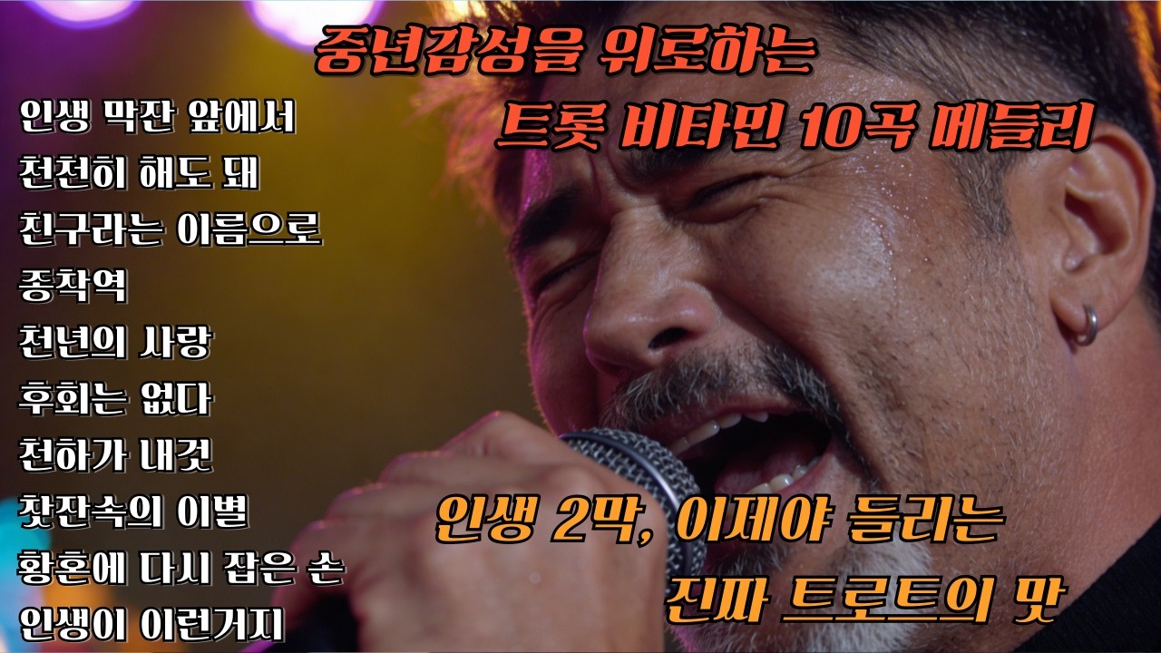 중년감성을 위로하는 트롯 비타민 10곡 메들리 #트로트 #시니어 #노래 #트롯 #트로트메들리 #트로트가수 #뽕짝 #뽕짝트로트