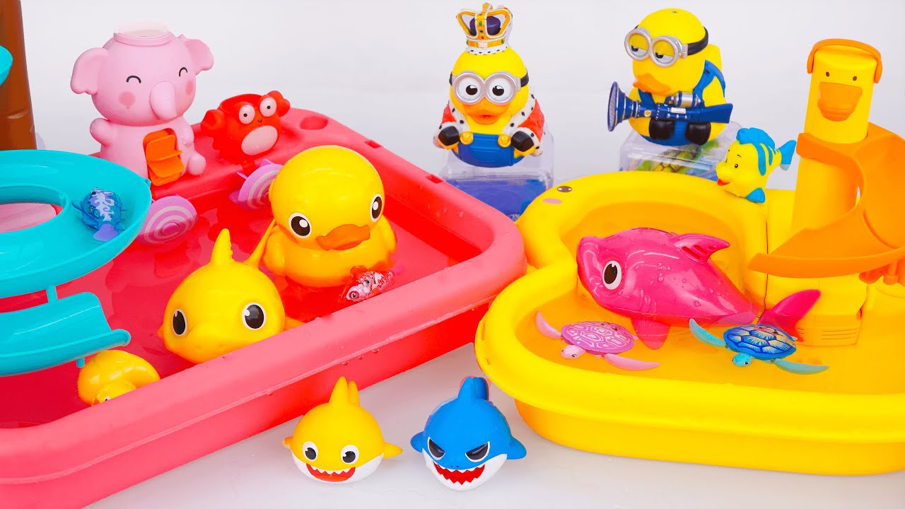 [Toy asmr] Zuru Robo Fish & Baby Shark & Turtle RC & Swimming Fish ASMR Satisfying with Unboxing