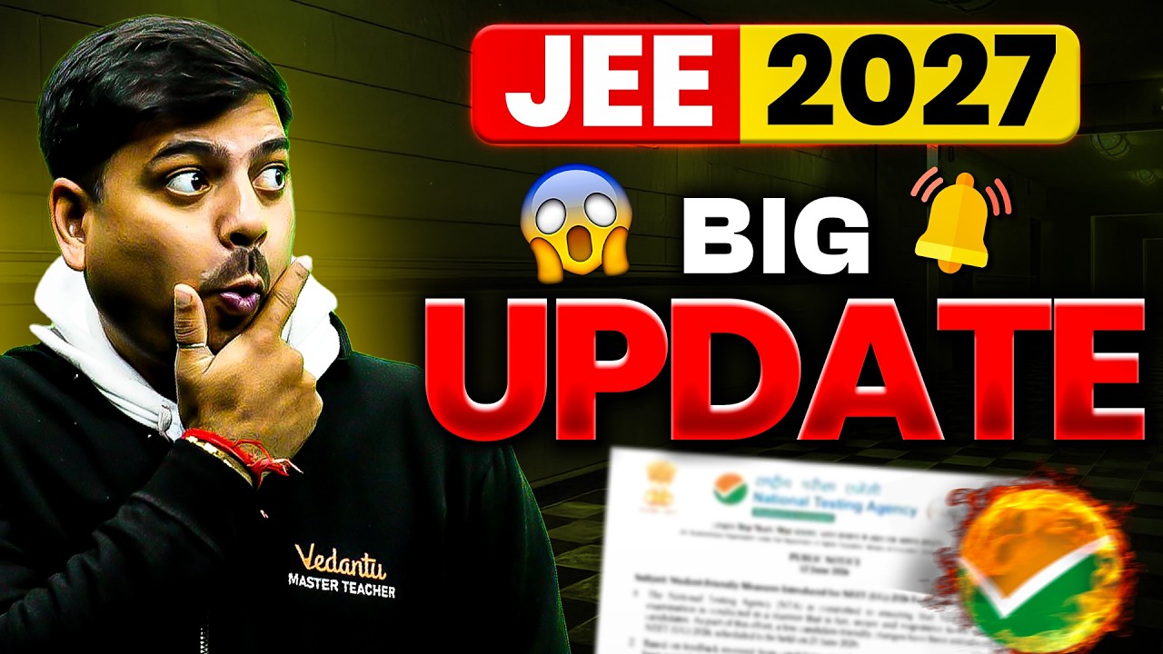 🚨NTA Big Update : JEE Mains Criteria Changing?😱 JEE 2027 | Harsh Sir