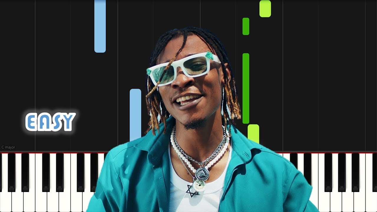 1da Banton - No Wahala | EASY PIANO TUTORIAL by Synthly