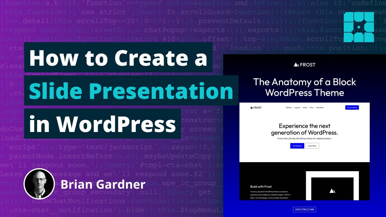 Create a Slide Presentation in WordPress
