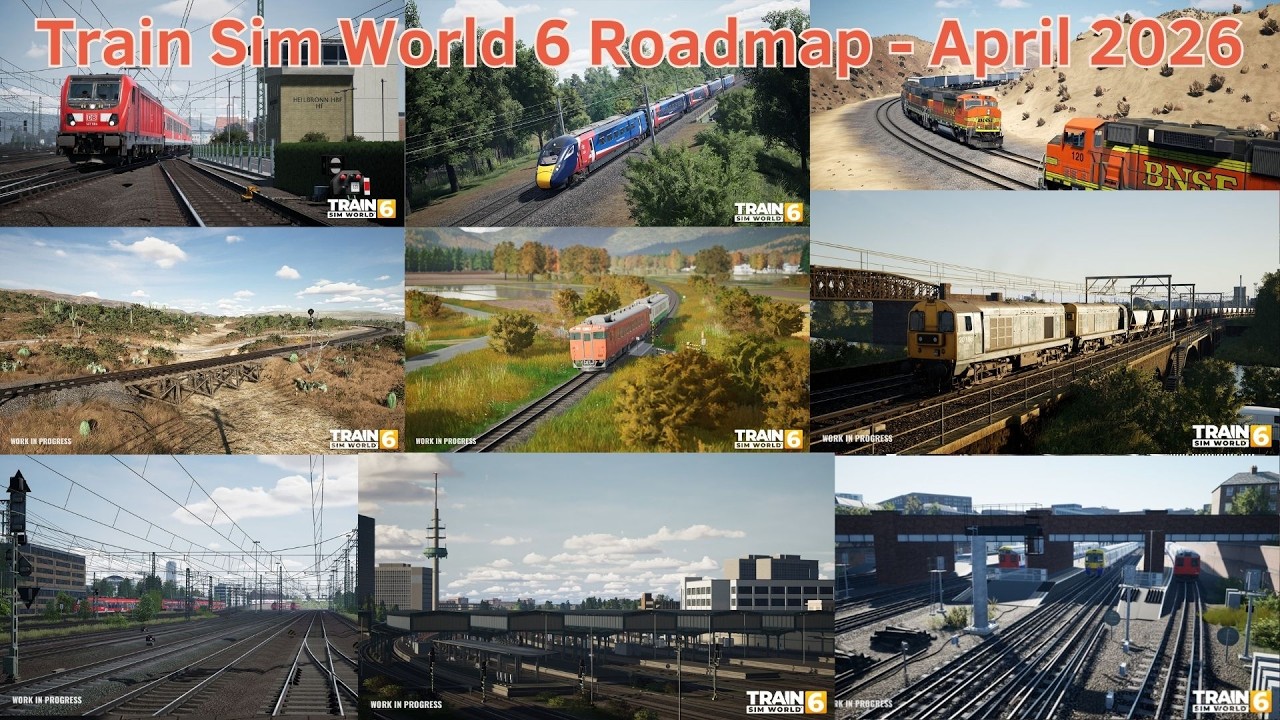 Обновление дорожной карты на апрель 2026 года - Новости - Train Sim World 6