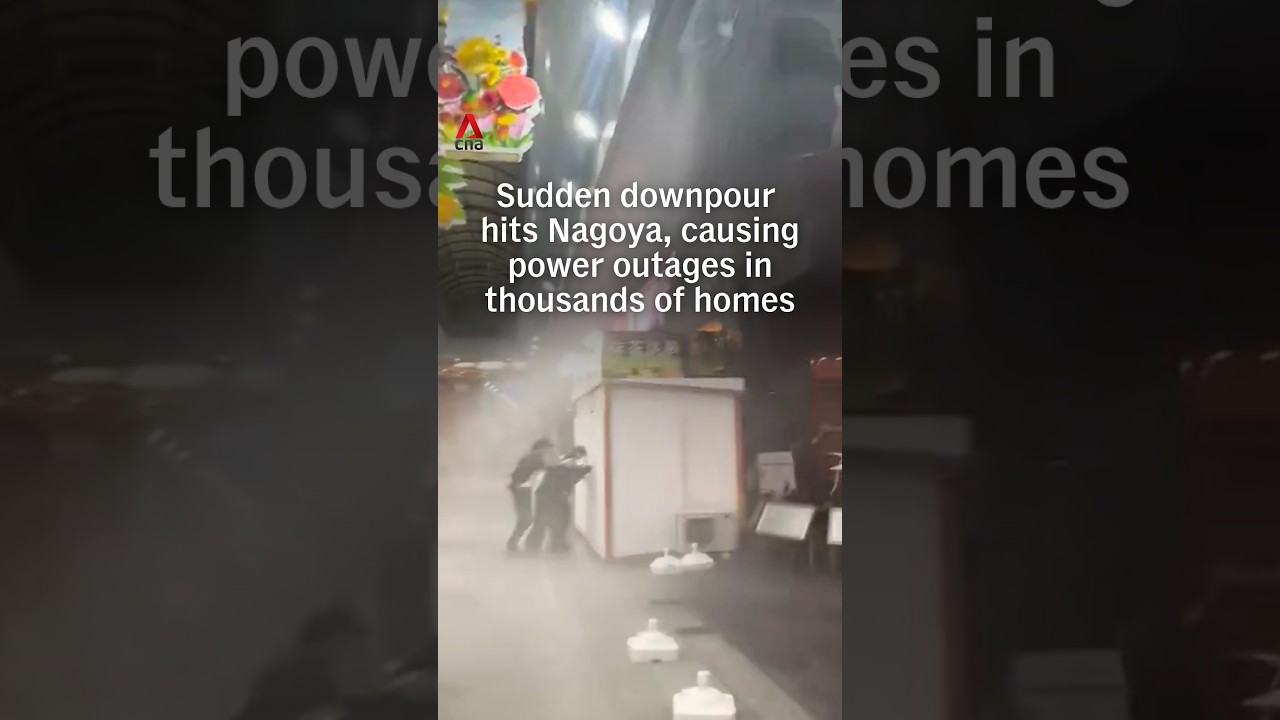 Sudden downpour hits Nagoya, causes power outages in thousands of homes