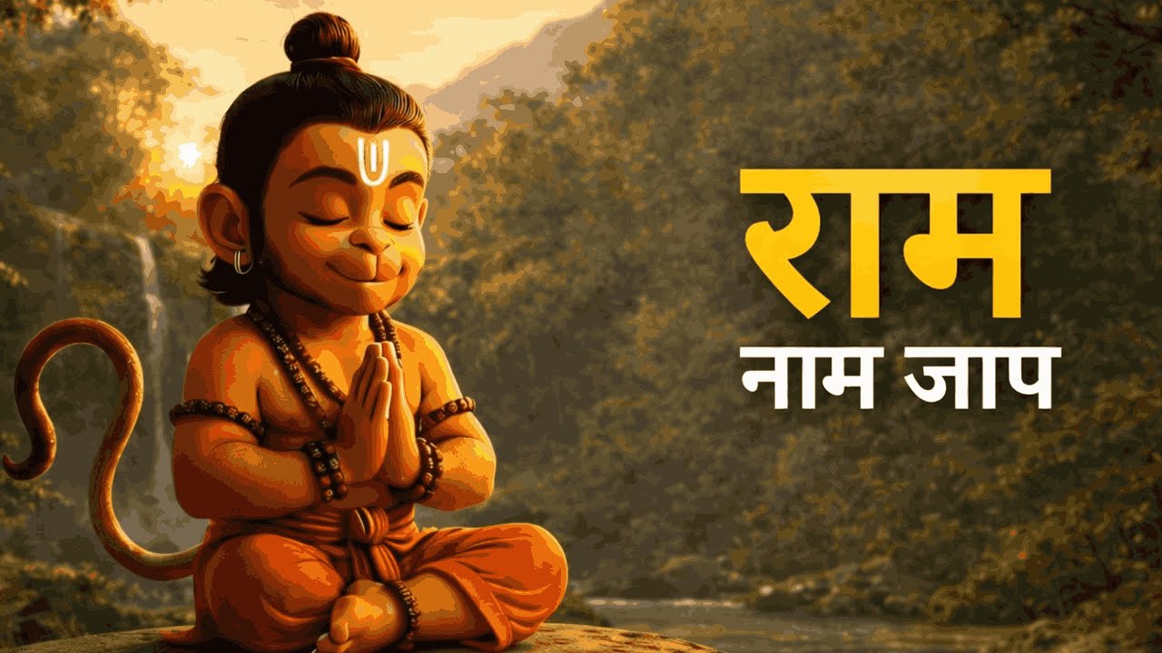 राम नाम जप 1 घंटा | Ram Naam Jaap 1 Hour | 108 बार जप | Peaceful Ram Mantra Meditation