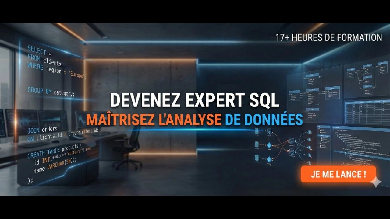 Tuto Formation Data analyst : Maîtrisez le SQL