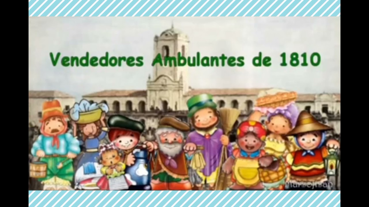 Vendedores ambulantes de la época colonial