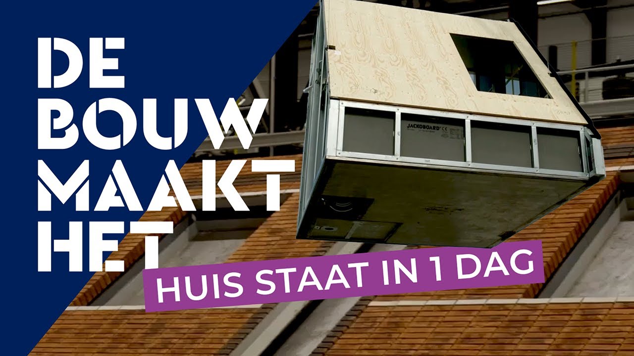 Compilatie: woningen bouwen in een fabriek