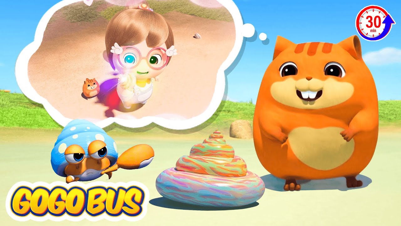 🐚 Truy Tìm Ốc Xà Cừ ❗ Chú Ý An Toàn Bên Bờ Biển 🚔 Hoạt Hình Cảnh Sát Trưởng GOGO Bus