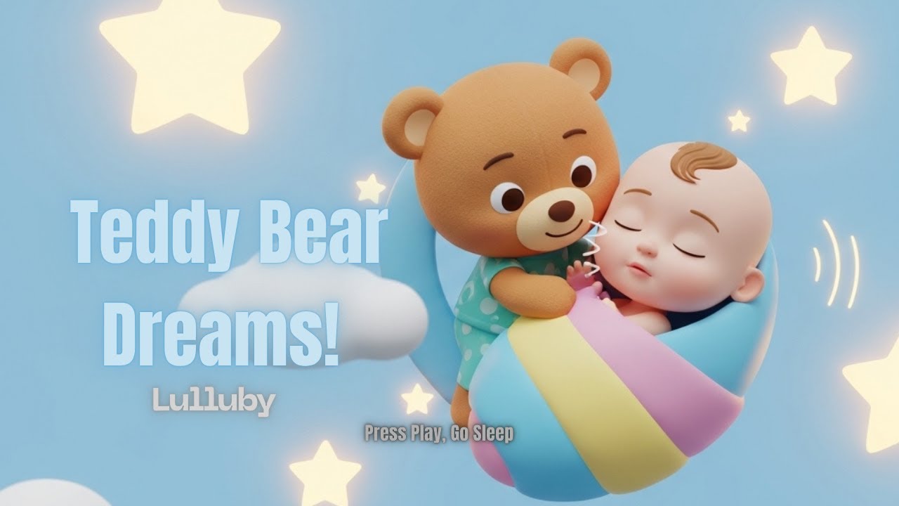 Looped Teddy Bear Dreams 🧸 | Gentle Lullaby for Babies  | Soothing Sleep Music for Sweet Dreams