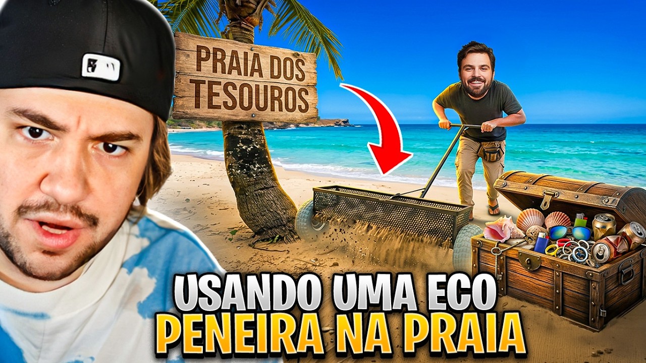 CA&Ccedil;ANDO TESOUROS NA PRAIA! - React Mundo de Aventura