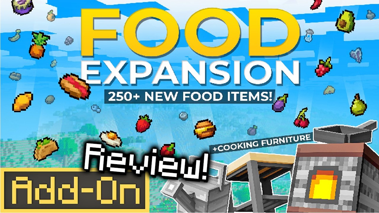 FOOD EXPANSION ADDON: 250+ New Foods in Minecraft Bedrock In-Depth REVIEW!