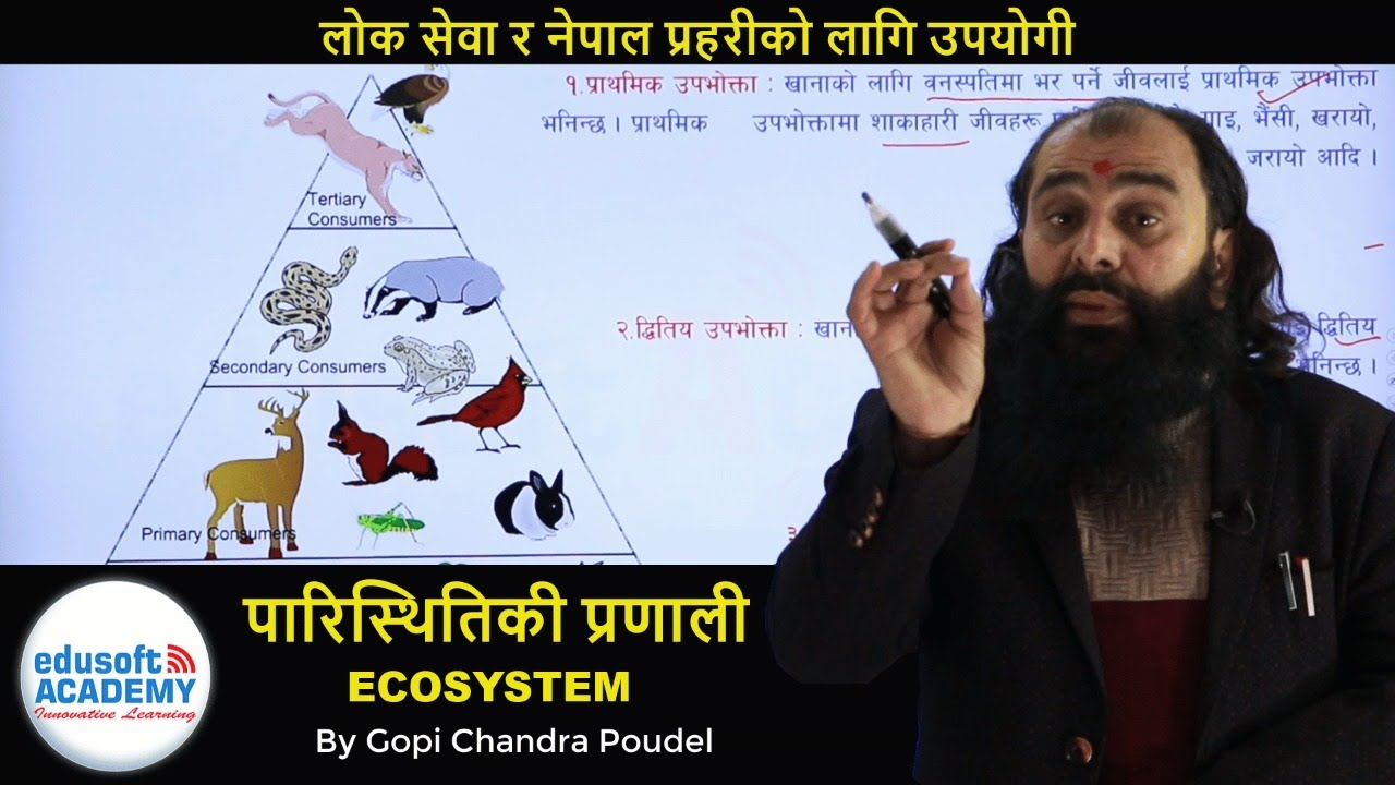 पारिस्थितिकी प्रणाली (Ecosystem) By Gopi Chandra Poudel | Edusoft Academy