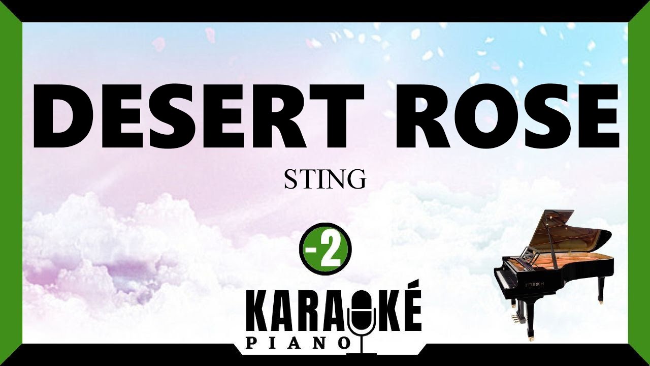 Desert rose STING (Karaoké Piano Français) -2