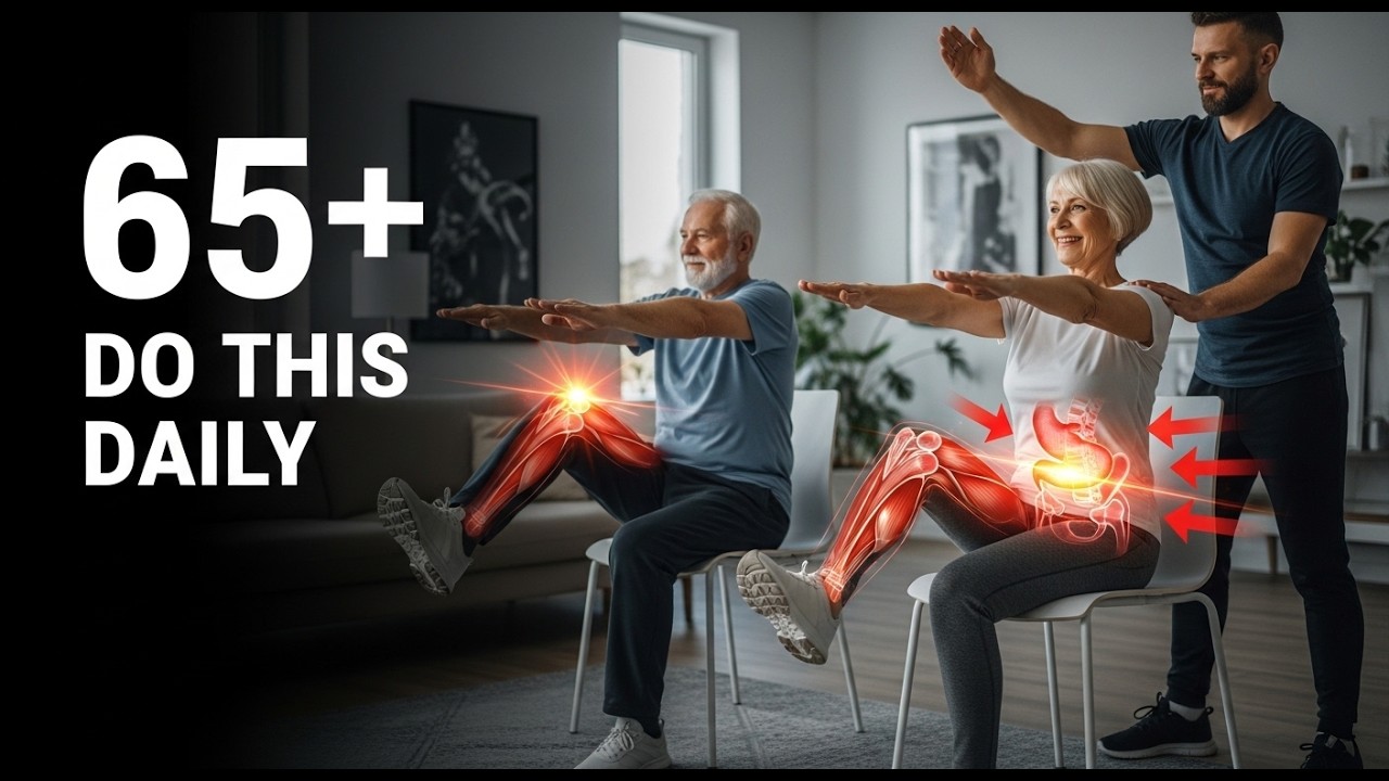 7 Easy Chair Exercises to STRENGTHEN Your Core After 65