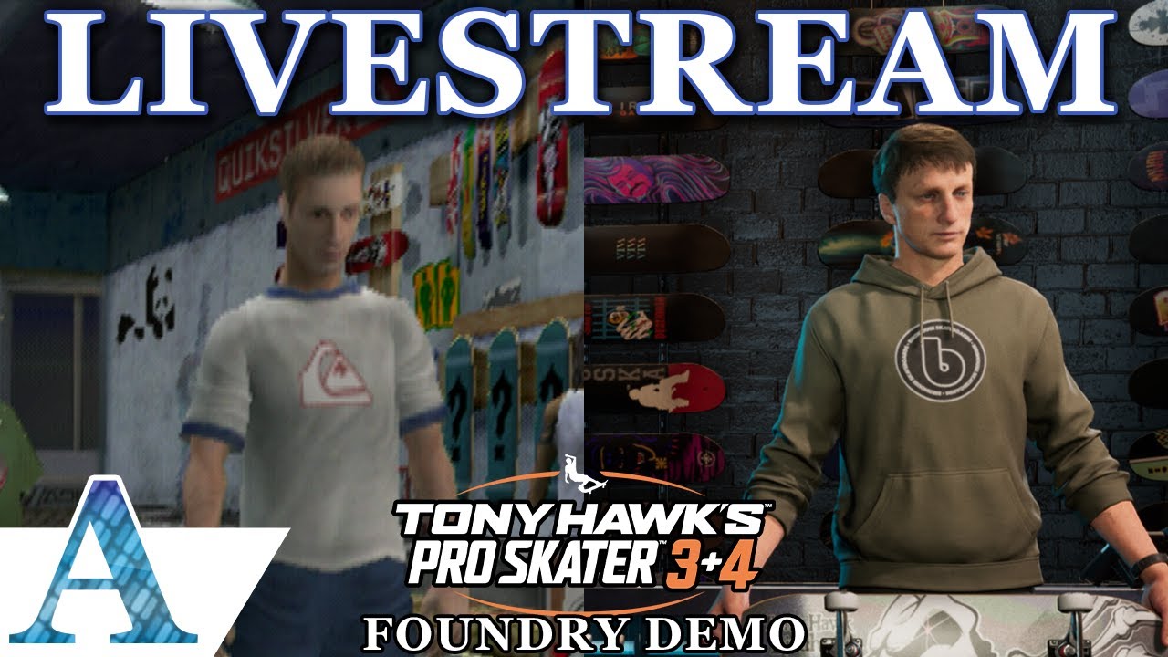 Tony Hawk's Pro Skater 3+4 Foundry Demo + Persona 4 Revival Discussion Stream
