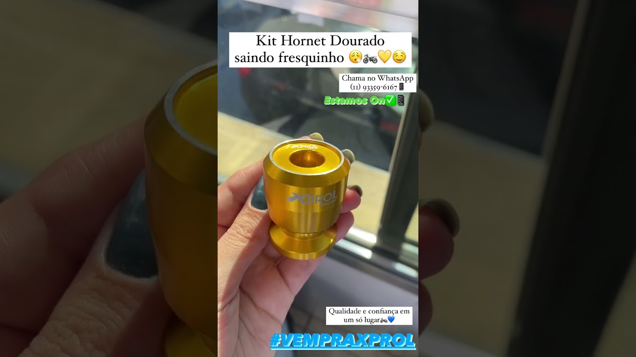 Kit Sliders Dourado Hornet - Xprol Racing