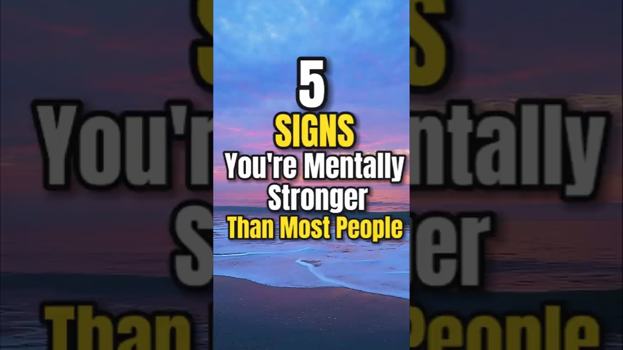 5 Signs You're Mentally Stronger Than Most People | Stoicism#shorts #stoicwisdom #stoicism