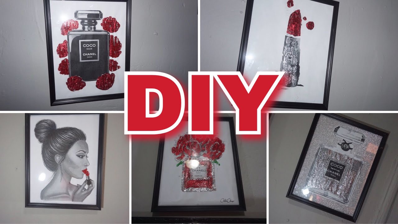 DIY CUADROS CHANEL /DECORACION INSPIRADA EN CHANEL ❤️