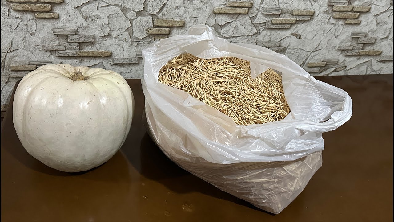 Live“100,000 Toothpicks Inside a Pumpkin part 3