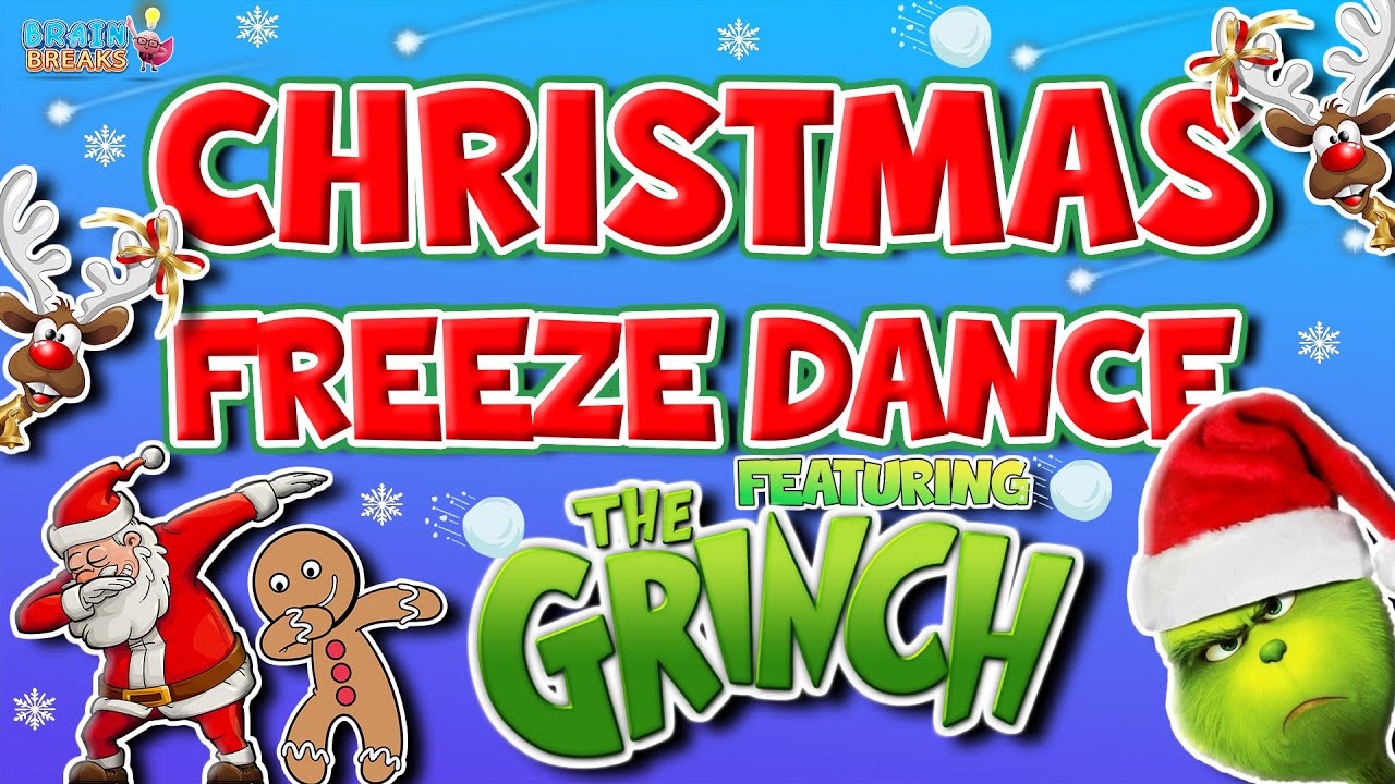 Christmas Freeze Dance Brain Break 🎅 Featuring The Grinch😲 GoNoodle | Fun Exercise For Kids