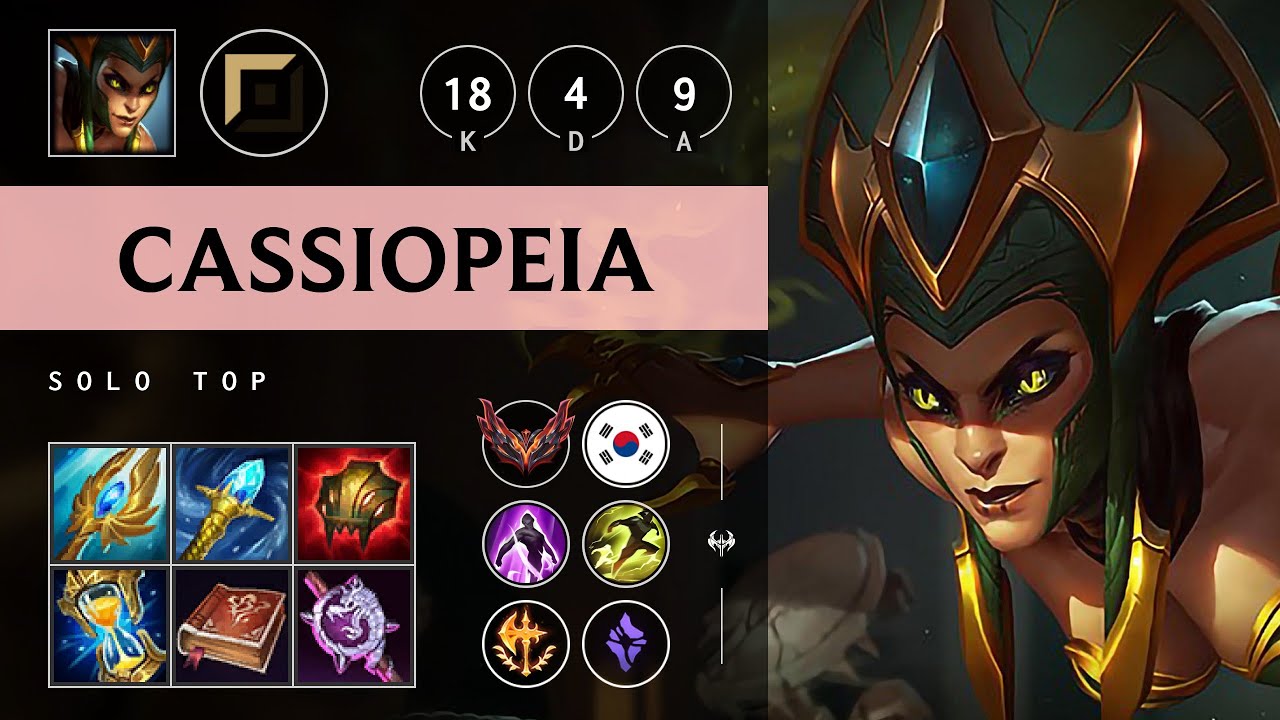 Cassiopeia Top vs Irelia - KR Grandmaster Patch 25.09