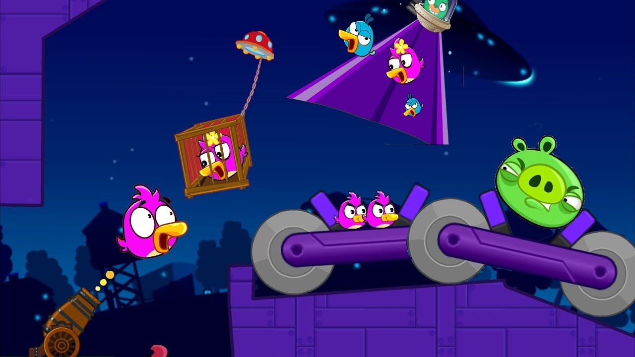 Angry Birds Collection Cannon 4 - TAKE ALL BIRDS BACK FROM BAD PIGGIES LEVELS!