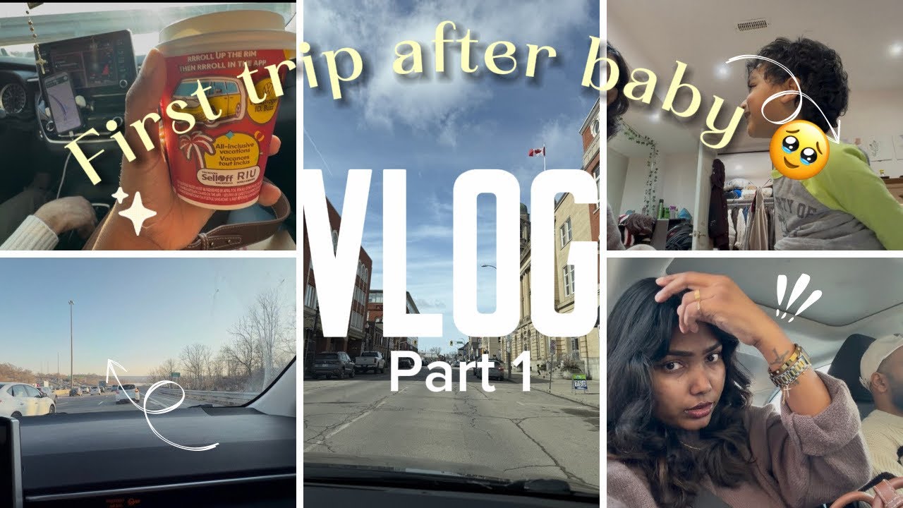 Part - 1 My First Trip Out Postpartum | Small Travel to Brantford With Baby